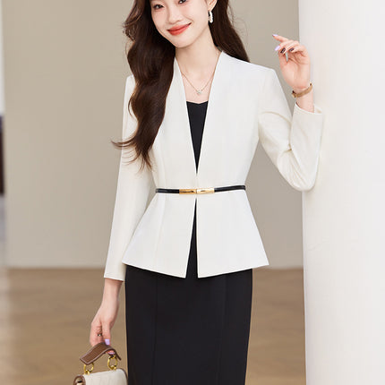 Hotel Manager Professional suit Female Autumn Temperament Long Sleeve Suit Jewelry Store Sales Department Property Consultant Work Clothes