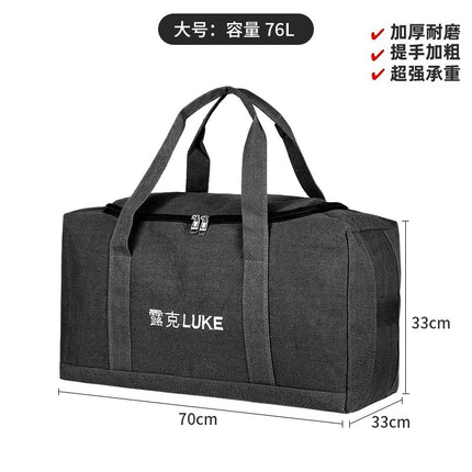 Luke Outdoor Portable Canvas Bag Camping Style Picnic Table and Chair Cosmetics Bag Large Capacity Lightweight Thickeneded Luggage Bag