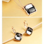 Champagne gold: silver gray crystal