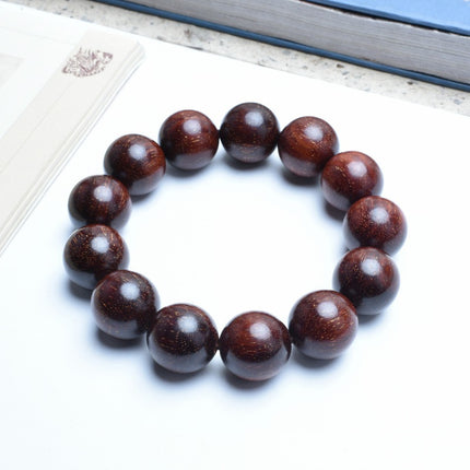 Venus Old Material Zambia Lobular Red Sandalwood Handheld Chain High Oil Mimi Buddha Bead String New Chinese Style Ornament for Men and Women