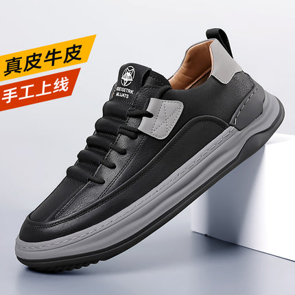 Summer New Men's Outdoor Sneakers Thick-Soled Wear-Resistant Versatile Shoes Sports Shoes Men's Genuine Leather Casual Men's Shoes Wholesale
