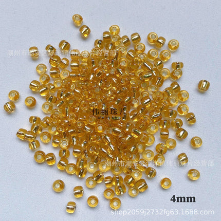Silver filling series full set Golden Rice beads tube beads loose beads handmade diy jewelry hand sewing clothing accessories material