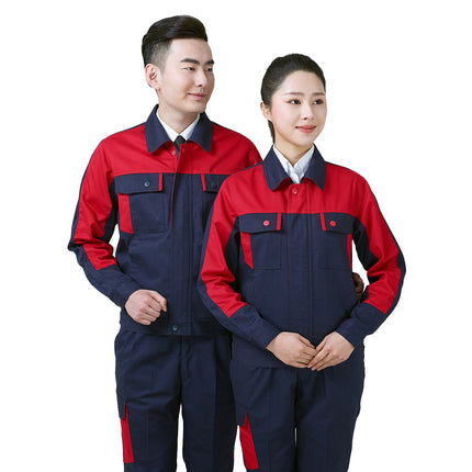 Autumn Car Repair Shop Racing Labor Protection Concrete Merchant Mixing Station Tooling Stainless Steel Glass Curtain Wall Short Sleeves