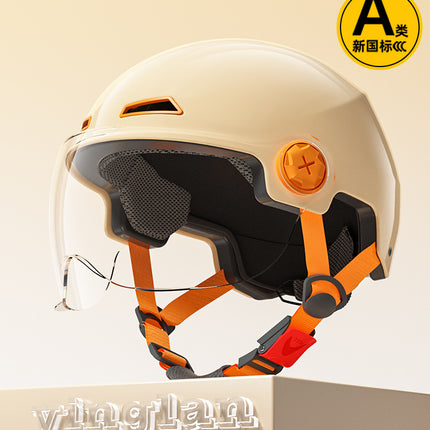 [Aerozen1.0 Helmet] Women's Electric Bike Helmet with 3C Certification, Men's Half Helmet for Motorcycle Riding, Starry Sky Edition