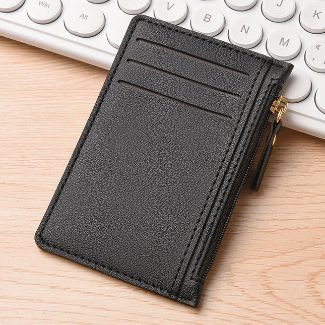 Ultra-thin Card Holder Women's Small Multi-card Bank Card Holder Simple Mini Wallet One-piece Driving ID Card Holder