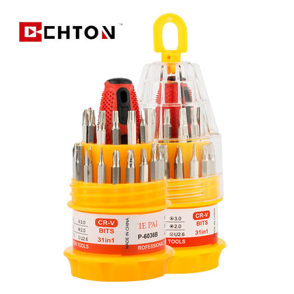 Multi-function screwdriver suit 31 in 1 screwdriver screwdriver cross mobile phone repair tool pagoda screwdriver