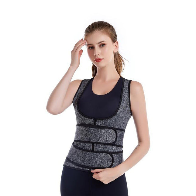 Cross-Border Men's and Women's Thermal Waist Protection Vest, Cold Protection Back Protection, Thickened Abdominal and Waist Trainer, Fitness Vest Belt
