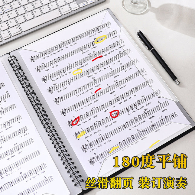 Factory Wholesale 40/60 Page Piano Score Note Folder A4 Multi-Color Music Score Folder Piano Music Score Book Printed Logo