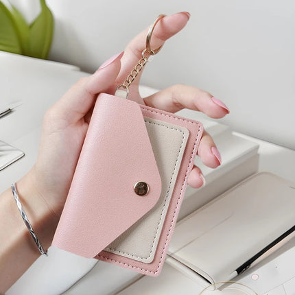 Cross-border New Creative Fashion Small Card Bag Women's Candy Color Keychain Jewelry Student Bus Card Holder Wholesale