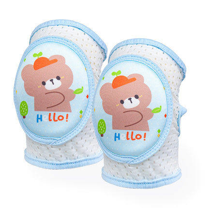 Children's knee pad adjustable elbow pad infant crawling protective gear toddler anti-fall artifact mesh breathable knee pad cover