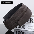 3.2 black/coffee (double-sided litchi grain car this line) / 105cm