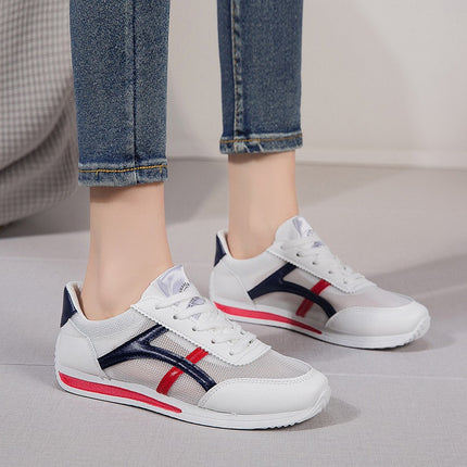 White Sneakers for Women, 2026 Summer New Korean Style Casual Shoes, Breathable Soft-Soled Mesh Lightweight Shoes, Women's Shoes