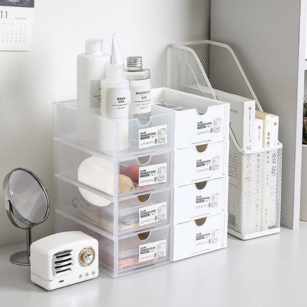 Stackable Desktop Storage Box Dormitory Desk Drawer Stationery Storage Rack Office Desk Station Elevated Rack Small Box