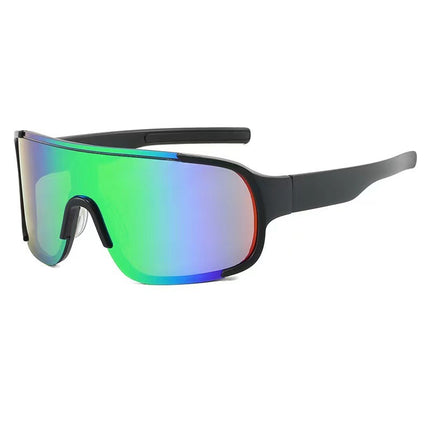 European and American Outdoor Sports Riding silver Glasses Mountaineering Night Riding Sunglasses One-piece Eye Protection Windproof Sunglasses for Men and Women