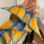 718 yellow plaid / M