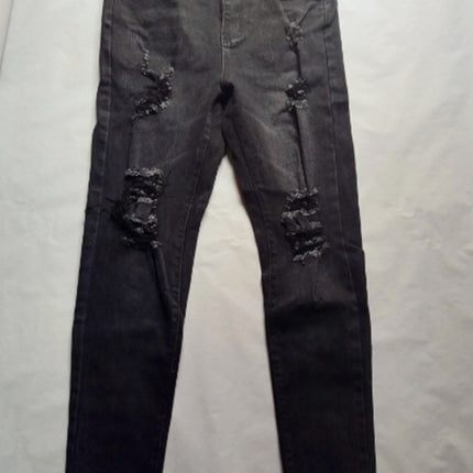 Leggings Slim-fit AliExpress Trendy Foreign Trade Cowboy New wish European and American Leggings Men's Pants with Holes Cross-border Exclusive