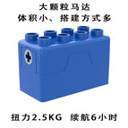 Large particle motor-single pass