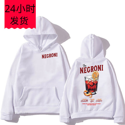 Negroni Unisex Long Sleeve Graphic Hoodie Please Social Club