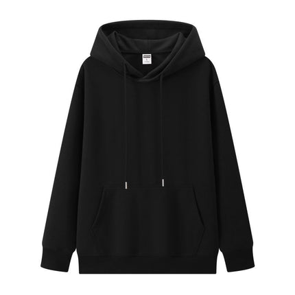 2025 Autumn/Winter M086 Trendy 350g Retro Cotton Loose Comfortable Warm Solid Color Pullover Hoodie