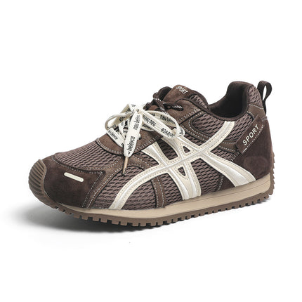 Genuine Leather German Training Shoes for Women 2025 New Model, Height-Increasing, Lightweight, Versatile Retro Running Sneakers