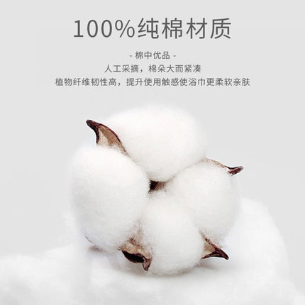 Cross-Border Overseas High-End Hotel Pure Cotton Bath Towel, Cotton Towel Set, Square Towel, Face Towel, White Printed Logo Manufacturer