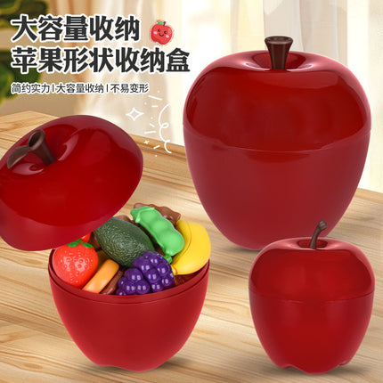 Apple Multi-functional Storage Box Children's Household Sundries Snacks Large Capacity Plastic Toy Storage Box Candy Box
