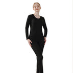 [Wool silk] seamless suit-female Black / L