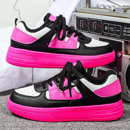 Korean-style Trendy Thick-soled Skate Shoes for Couple Casual sneaker Fashion All-match Outdoor Fashionable Soft-soled Comfortable School Shoes