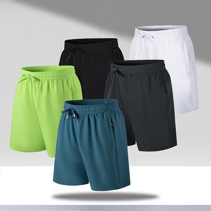 Men's Summer Quick-Dry Loose Five-Point Sports Casual Shorts Thin Cross-Border Ice Silk Beach Shorts Factory Direct Sale