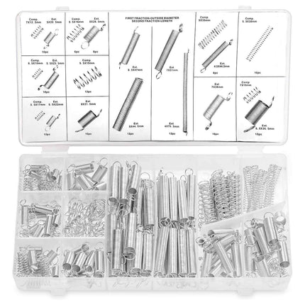 Cross-border hot 200PC spring set tension spring compression spring suit hardware spring accessories suit
