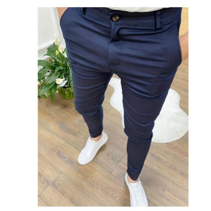 Europe and the United States cross-border for high elastic four-season texture button casual leggings wish AliExpress Amazon foreign trade