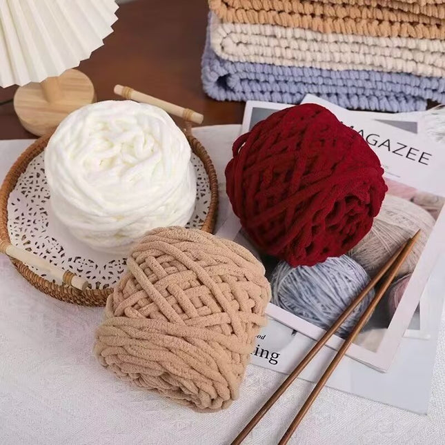 Ice thread single strand coarse wool thread stick knitting blanket slippers thread scarf hat scarf thread factory wholesale
