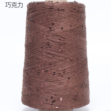 Silk Joy/Tencel Iridescent Sequin Hand-Knitted Yarn Ball Colorful Tencel Sequin Yarn Wholesale 500g