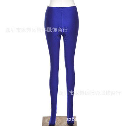 2022 Europe and the United States cross-border foreign trade women's new solid color tight hip leisure sports fitness leggings women