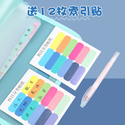 a4 vertical portable organ bag large capacity multi-layer test paper storage bag data sorting insert folder
