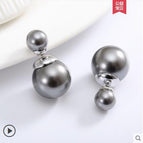 Platinum: gray beads