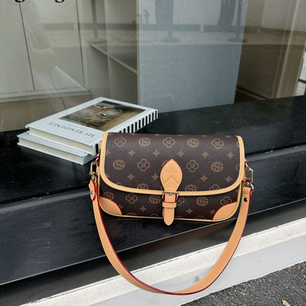 Cross-Border Bags for Women 2025 New Style Printed Shoulder Bag Retro Presbyopic Small Square Bag Trendy Crossbody Bag Wholesale