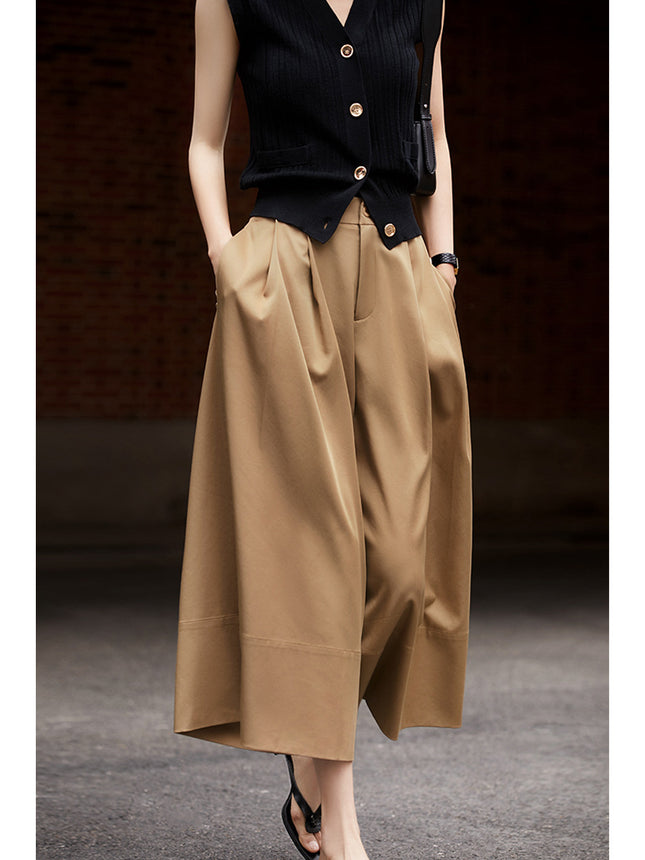 The atmosphere has sense! Atmospheric beauty! Tencel Pants Dashing Wide Leg Pants