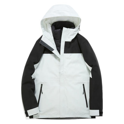 Down liner GB assault clothing men's and women's three-in-one removable full-garment pressure coat rainstorm protection overalls