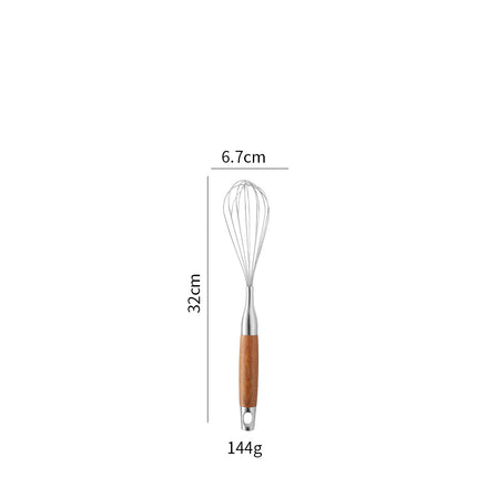 Cross-Border Kitchenware 316 Stainless Steel Spatula for Cooking Household Soup Spoon Rosewood Handle Spatula Kitchen Utensils Frying Spoon