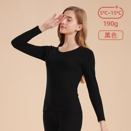Autumn and Winter Women's Pure Cotton Thin Thermal Underwear Set 2025 New Autumn and Winter Mid-Neck Full Cotton Base Layer Thermal Sweater