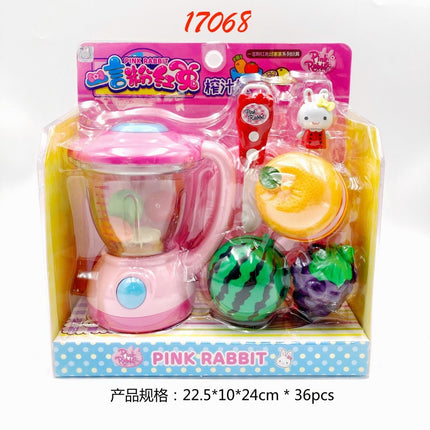 One-word pink rabbit kitchen refrigerator cake dessert shop girl simulation play house toys wholesale mini notebook