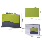 1205 style rubber-coated-four-color cutting board / Square