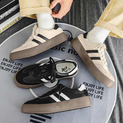 Hong Kong Style Chic Retro German Training Shoes New Model Unisex Trendy Leather Sneakers Couple Matching Casual Shoes - Clearance
