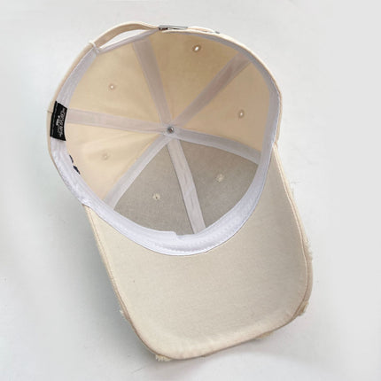 South Korea Simple Embroidered Letter Baseball Cap Women's Spring Korean Style Face Small All-match Sunshade Sunscreen Cap for Men