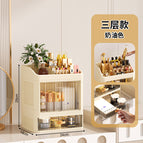 10a crown three-layer cream white drawer 1 door 1 drawer