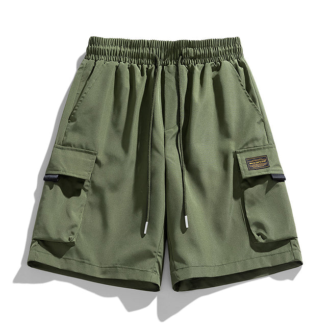 Summer New Men's Shorts Japanese Tooling Pants Loose Straight Thin Breathable Fashionable All-match Casual Pants