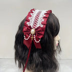 White Lace wine red Bottom