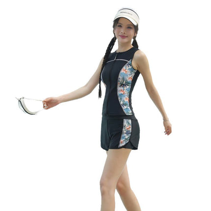 Two-Piece Swimsuit for Women, Suitable for Hot Springs, Plus Size, Slimming Swimwear, 2025 New Model, Exclusive for Swimming Pools, Sports Training Swimwear