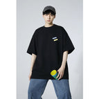 Black short-sleeved men's clothing-3086 [pure cotton] / S [recommendation 45-57.5kg ]